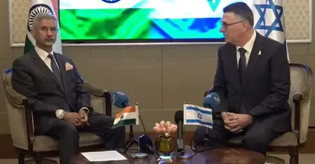EAM Jaishankar and Israeli FM Sa'ar Discuss West Asia Crisis