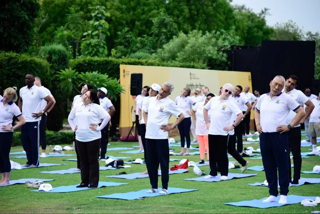Jaishankar joins Diplomatic Corps for Yoga Day 2025 in New Delhi