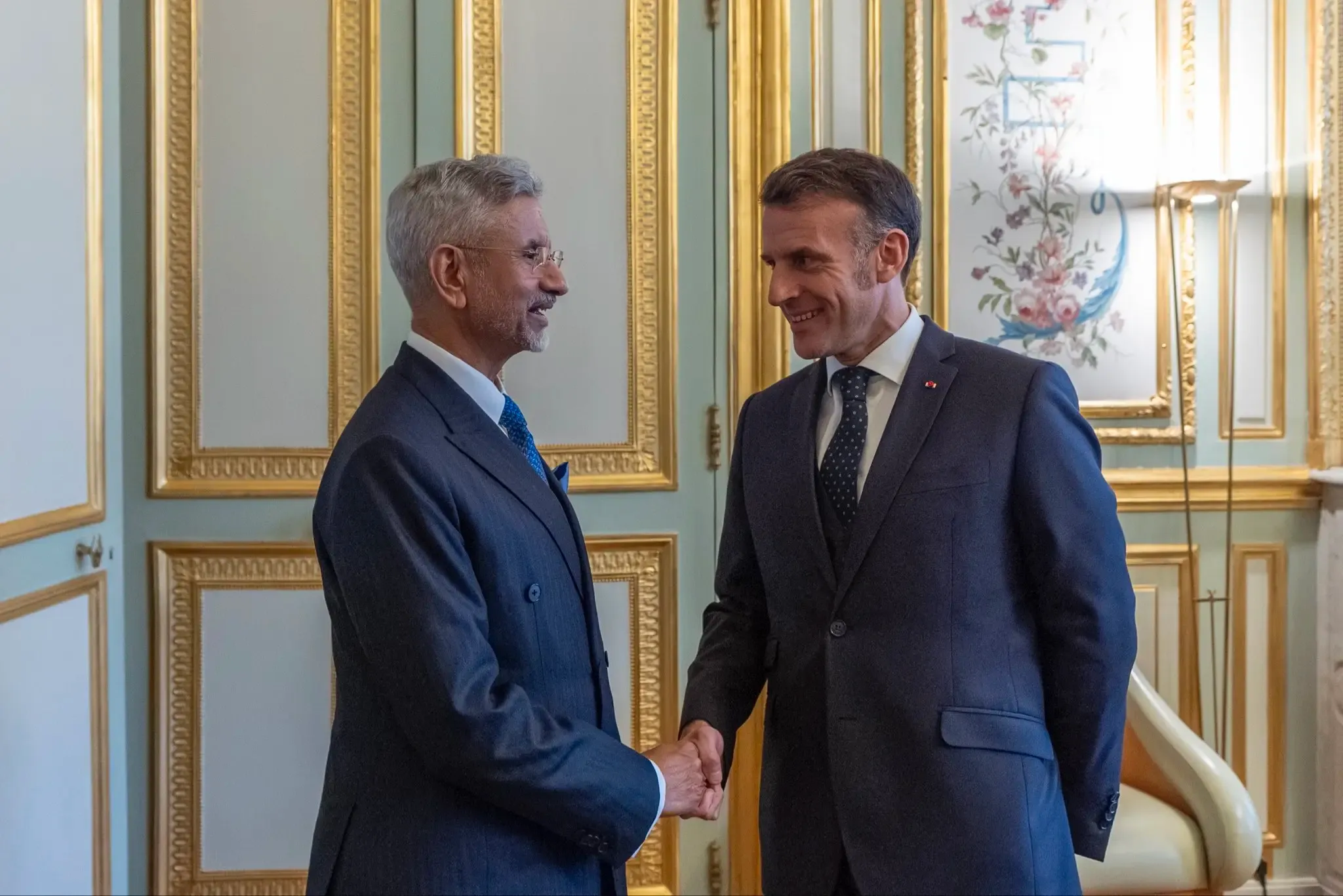 How did EAM Jaishankar’s meeting with President Macron strengthen the India-France partnership?