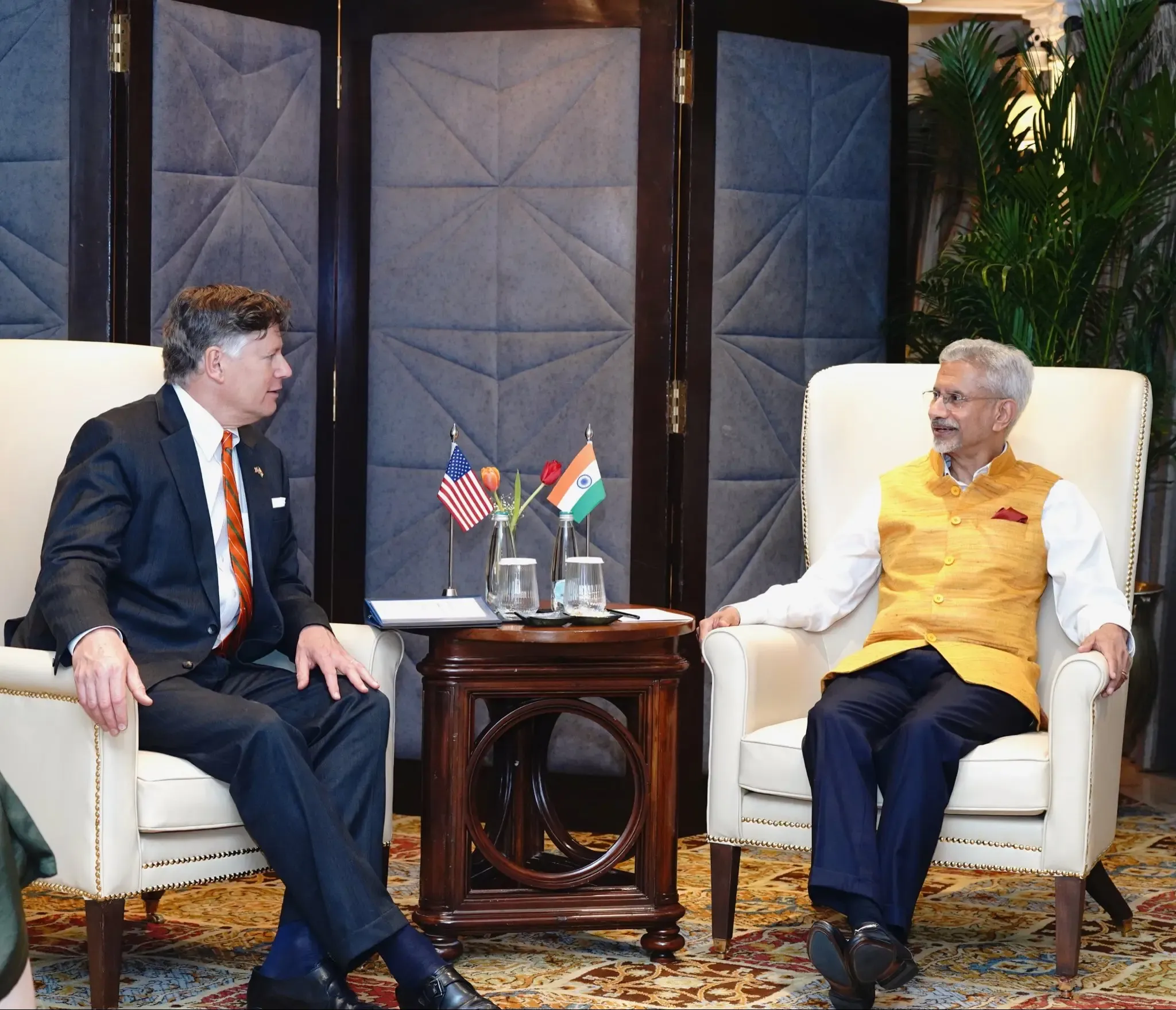 EAM Jaishankar and US Deputy Secretary Christopher Landau Discuss Strengthening Ties