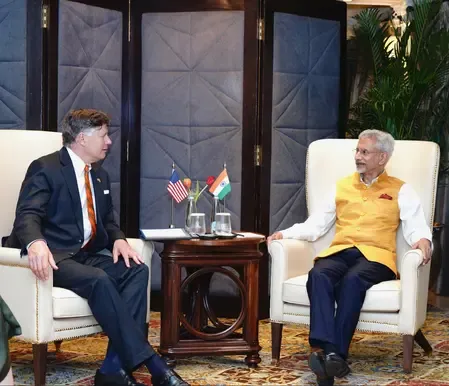 EAM Jaishankar and US Deputy Secretary Christopher Landau Discuss Strengthening Ties