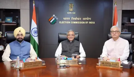 ईसीआई की एनसीपी प्रतिनिधिमंडल के साथ बैठक, बृजमोहन श्रीवास्तव ने रखे सुझाव