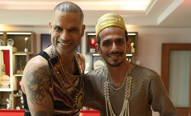 What’s the Buzz Around Dhawan and Chahal’s Royal Costumes?