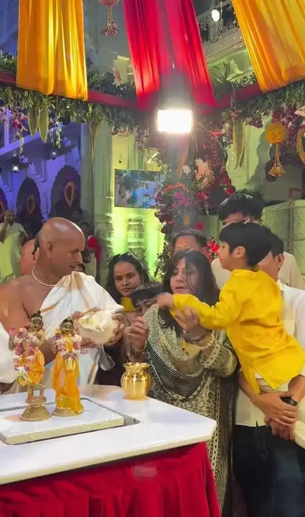 Did Ektaa Kapoor Perform Lord Krishna's Abhishek with Her Son This Janmashtami?