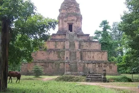 Baksei Chamkrong temple restoration complete at Angkor Park