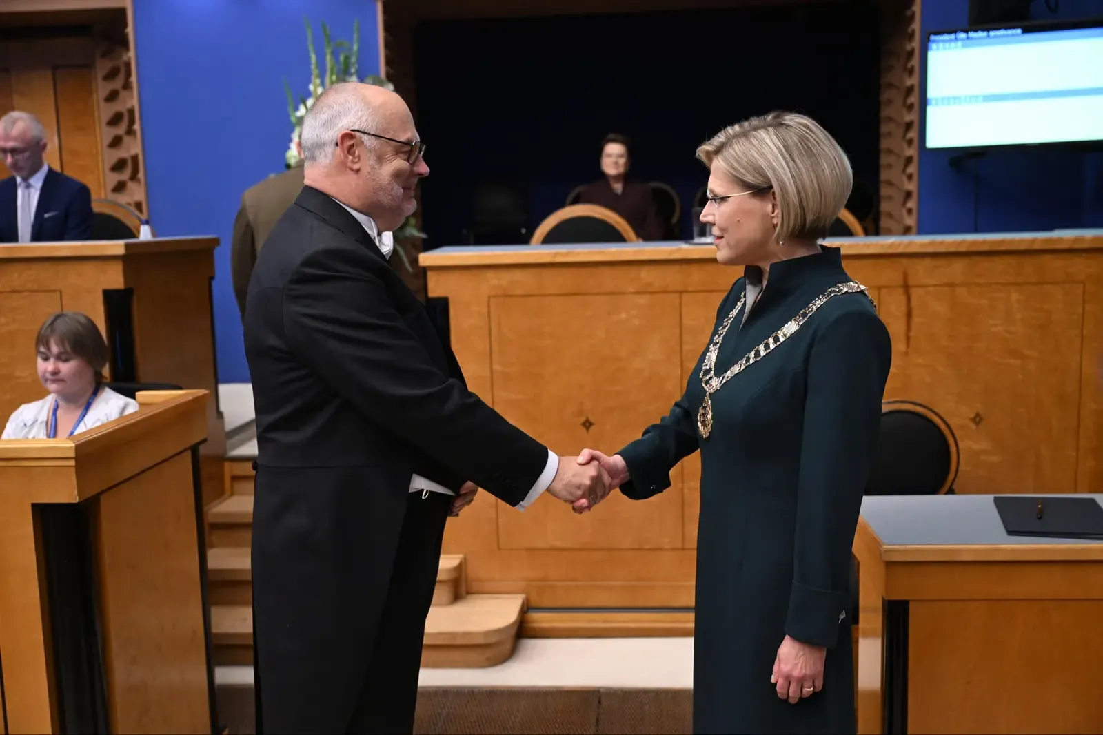 Ulle Madise sworn in as Estonia's president, succeeding Alar Karis