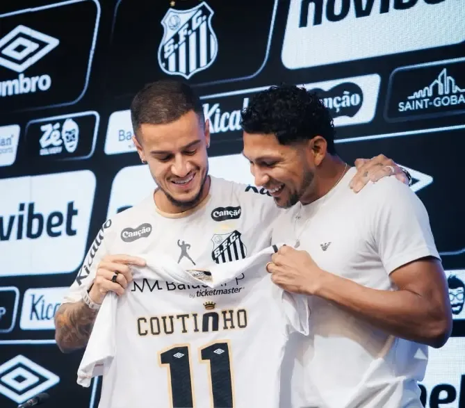 Philippe Coutinho joins Santos FC on free transfer until December 2026