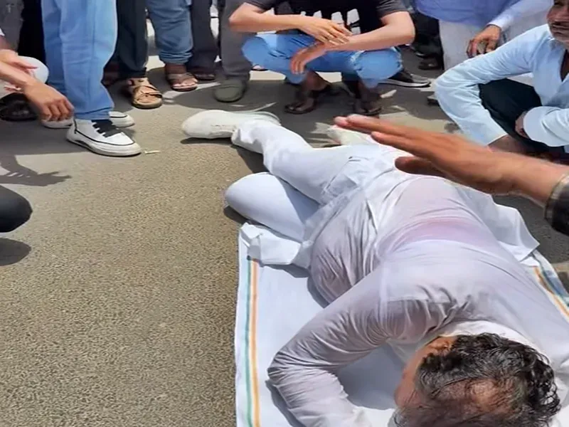 Rajendra Gudha collapses after 22-km march against Islampur renaming