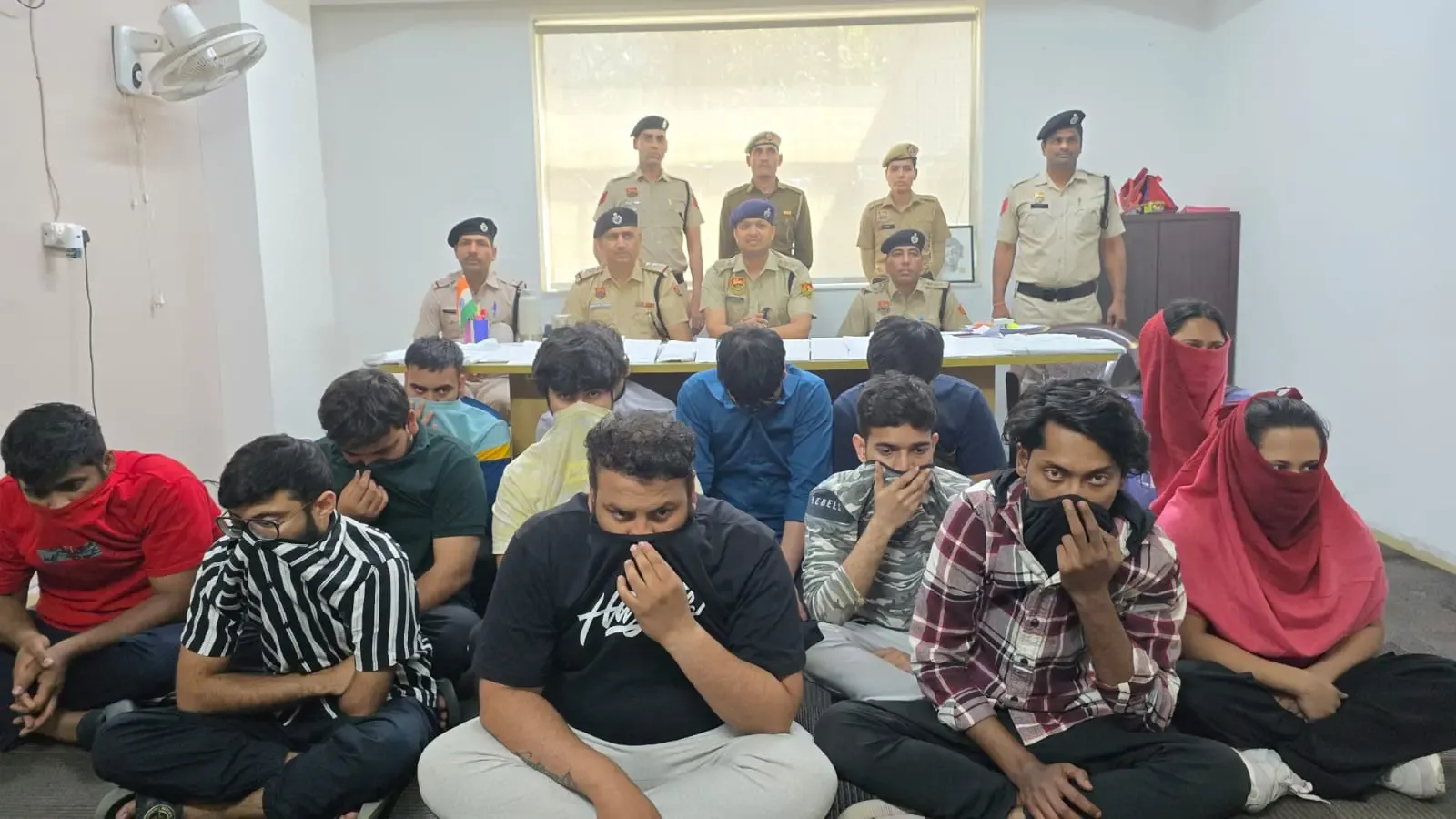 Gurugram Police Expose Fraudulent Call Centre, 13 Arrested