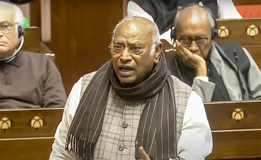 Mallikarjun Kharge Denounces Amit Shah's Parliamentary Address as Misleading