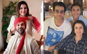 Farah Khan ties pagdi for Rajkummar Rao in throwback picture from his wedding with Patralekha
