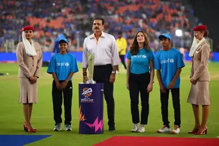 यूनिसेफ के साथ आईसीसी की पहल, भारत-नीदरलैंड मैच से पहले 'ट्रॉफी वॉक'