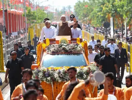PM Modi attends Somnath Amrut Mahotsav, marks 75 years of temple's reconstruction