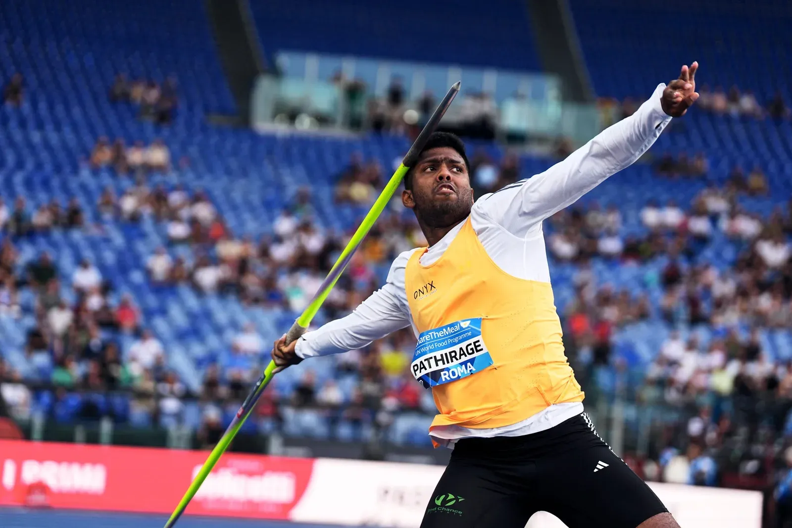 Pathirage hurls world-leading 92.62m at Rome Diamond League, first Sri Lankan past 90m
