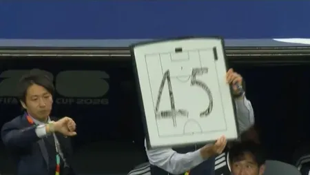 FIFA World Cup 2026: Japan coach Moriyasu's whiteboard tactic goes viral after 2-2 draw