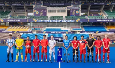 FIH Junior Men's WC: Captains gather for trophy photoshoot in Chennai & Madurai