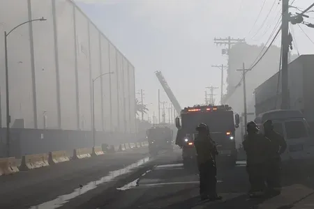 Los Angeles warehouse fire: Boyle Heights blaze enters Day 5 as smoke advisory holds
