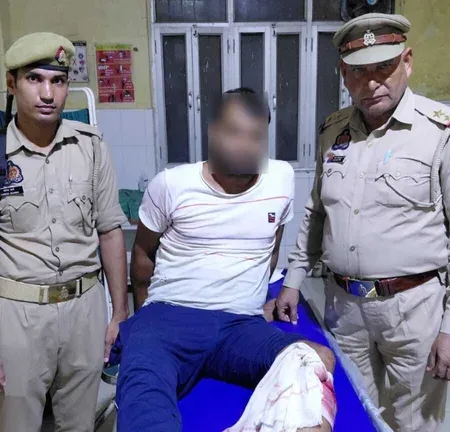 फिरोजाबाद में पुलिस से मुठभेड़ में एक बदमाशघायल, साथी भी गिरफ्तार