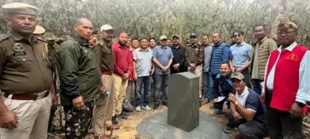 Historic Milestone Reached: First Border Pillar Marks End of Assam-Arunachal Dispute, Says CM Sarma