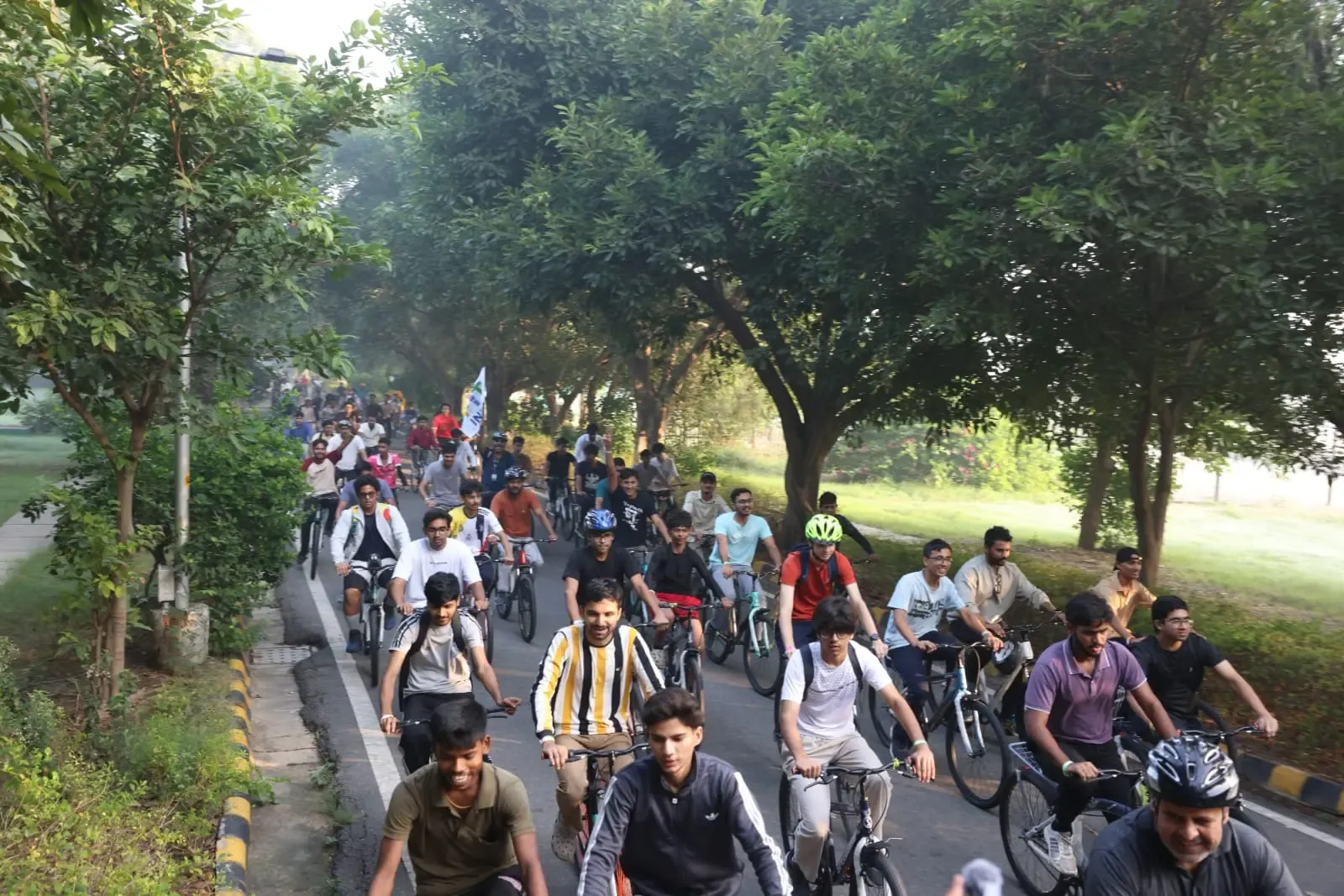 Fit India Sundays on Cycle 95th edition marks World Food Day at NSUT Dwarka