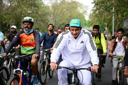 Fit India Sundays on Cycle Marks World Health Day with 800+ Participants