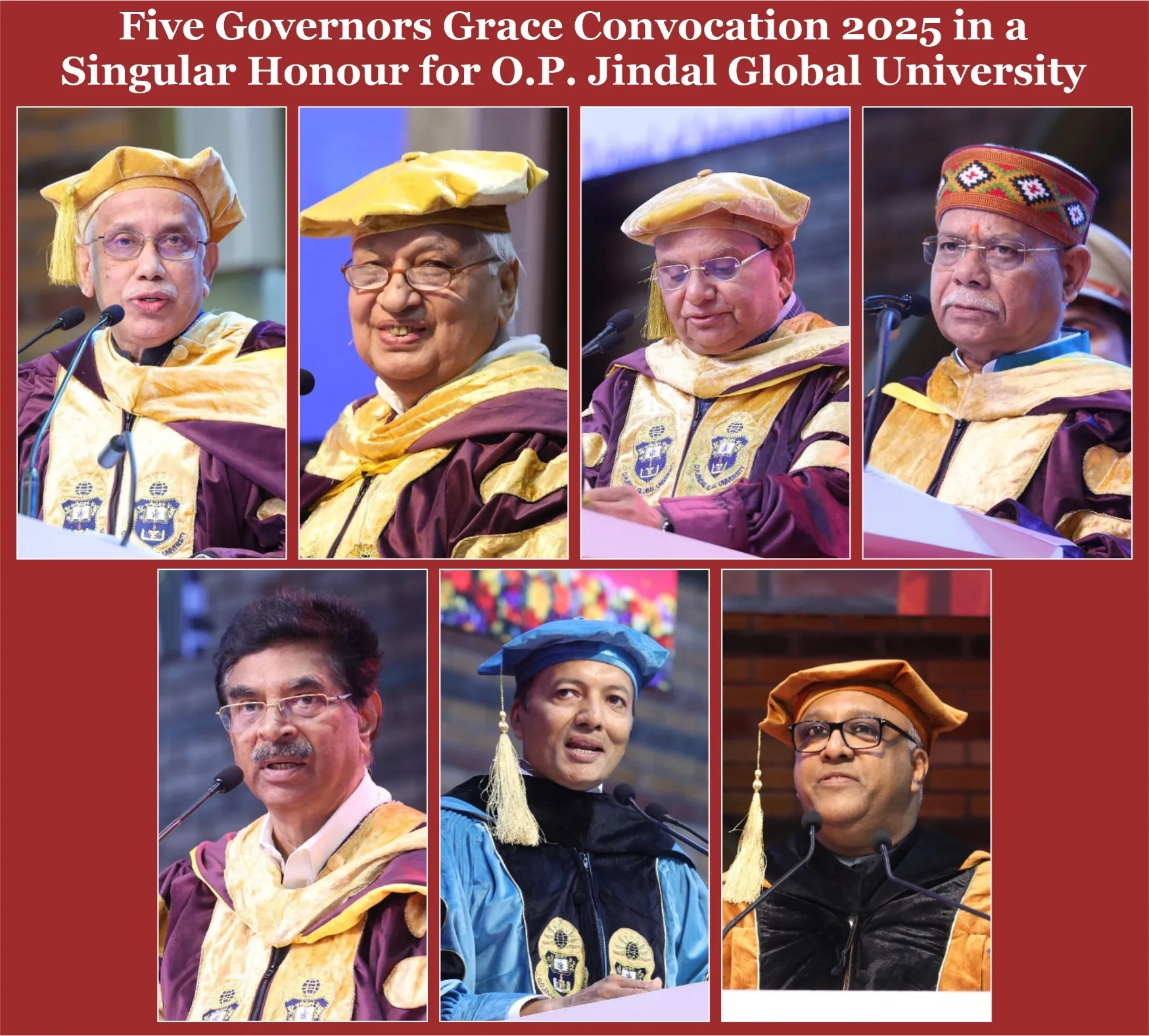 Did Five Governors Honor O.P. Jindal Global University at its 2025 Convocation?