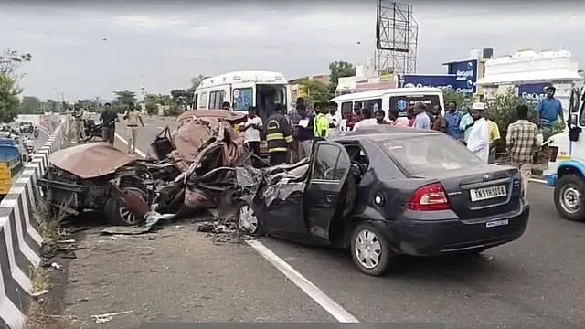Madurai road crash kills 5, including 3-year-old, near Melur on NH