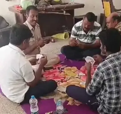 Five Karnataka Police Officers Dismissed for Card Playing at Station