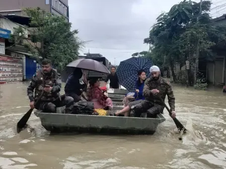 Has the flood situation in Manipur improved?