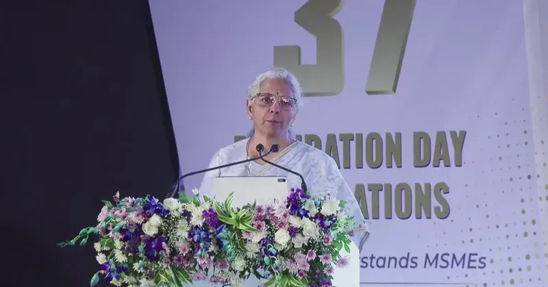 FM Sitharaman Addresses SIDBI Foundation Day in Mumbai
