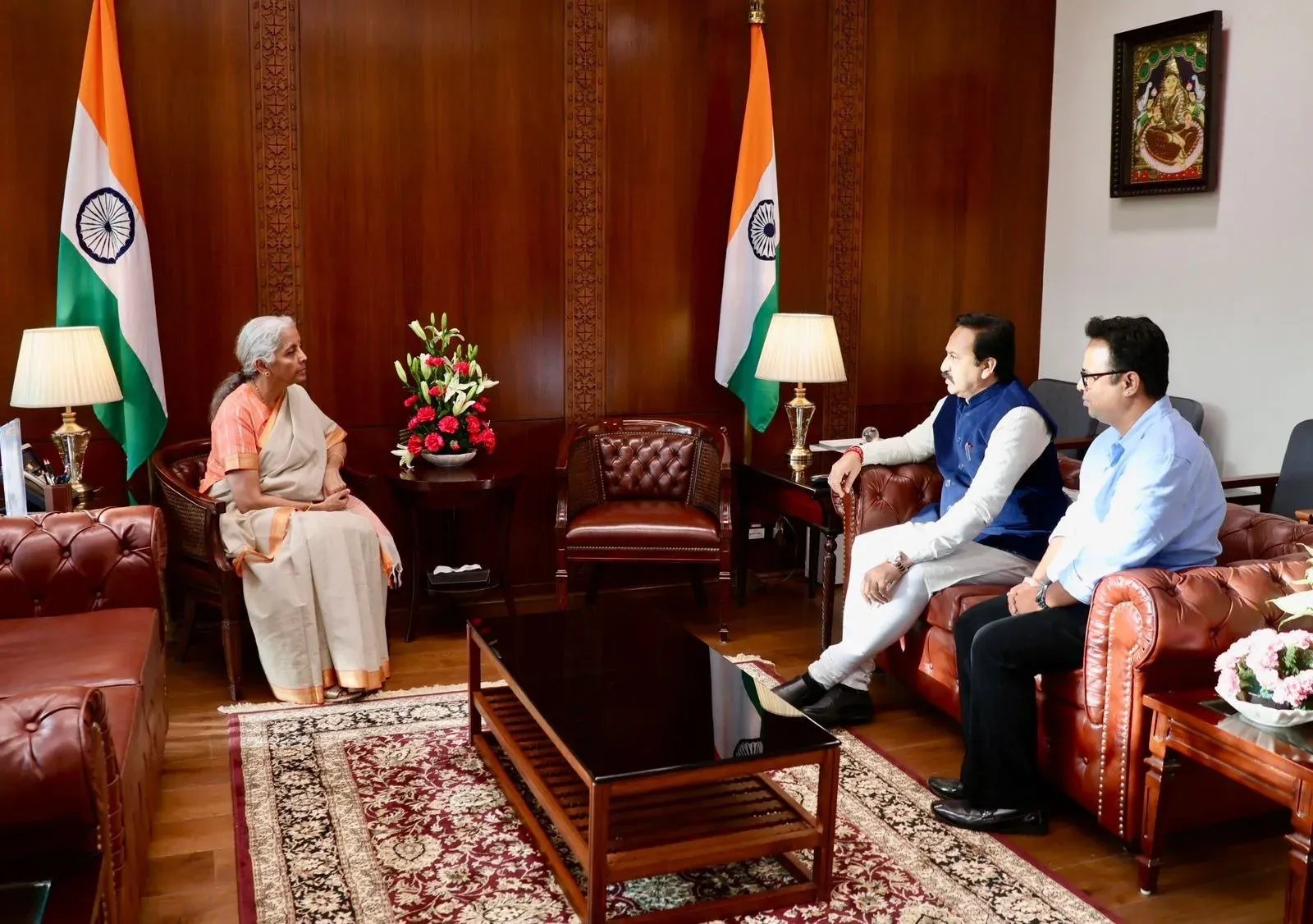 FM Sitharaman Meets ABAP Organising Secretary Borikar
