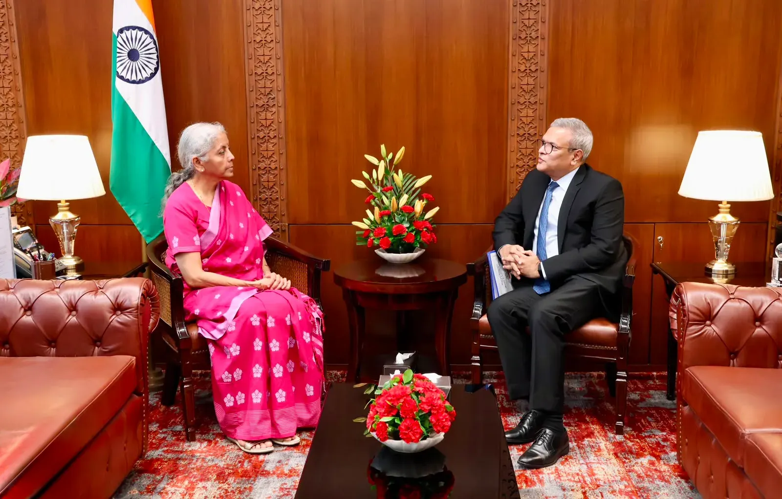 FM Sitharaman meets ADB Vice-President Bhargav Dasgupta