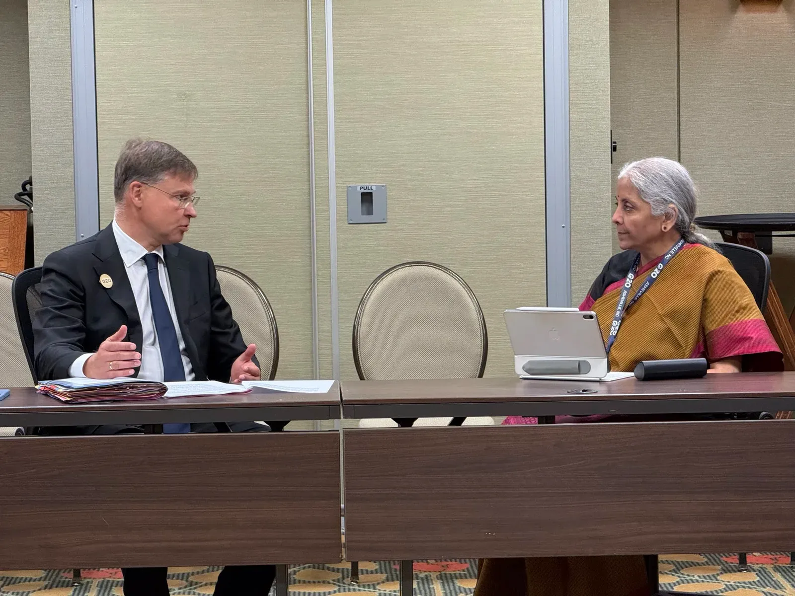 Sitharaman holds G20 sideline talks on India's growth, EU-Korea-Russia ties