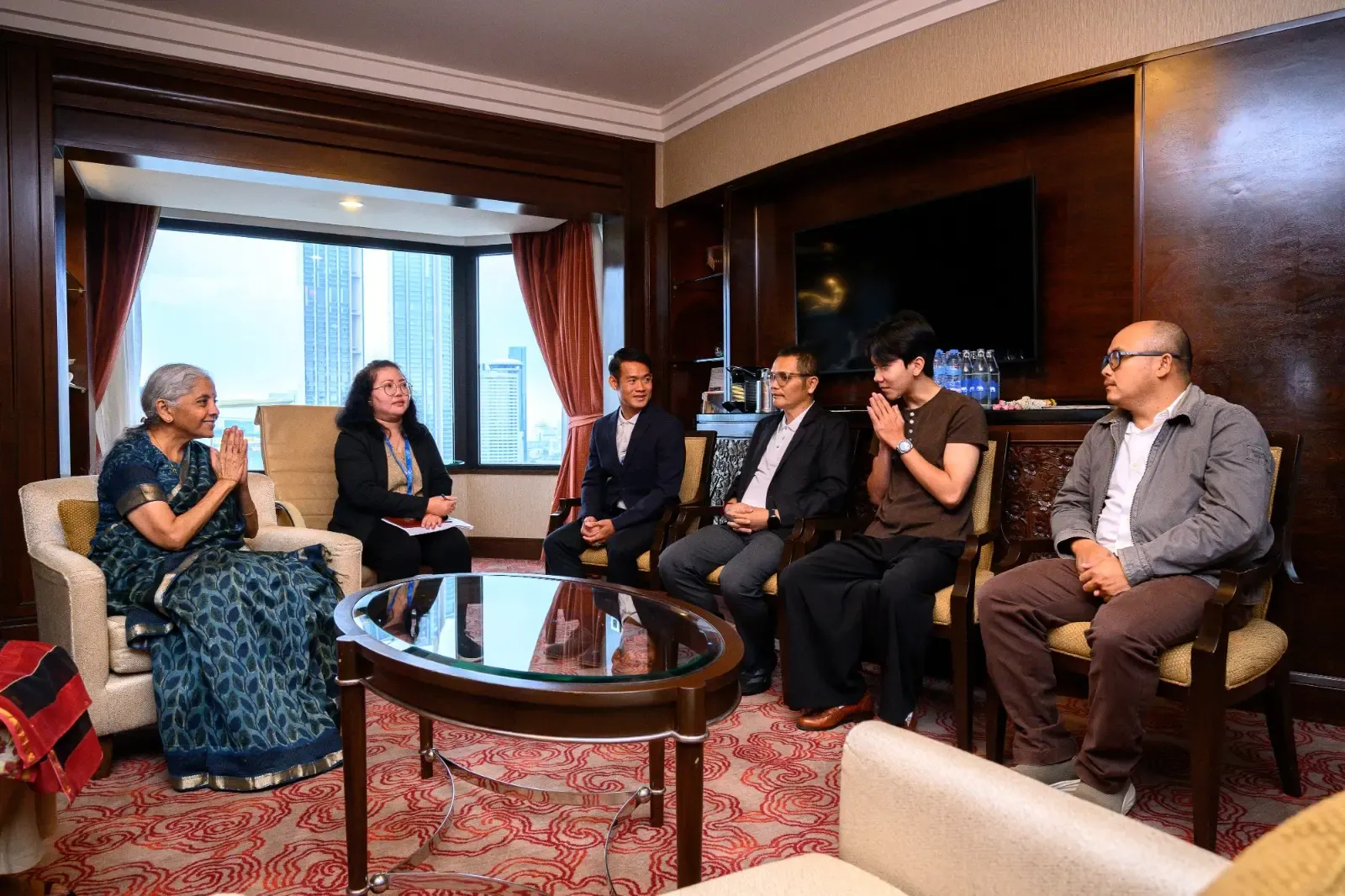 FM Sitharaman meets 2018 Tham Luang cave survivors in Bangkok