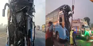Fog Related Incident: Over 24 Injured in Bus-Truck Crash in Dausa, Rajasthan