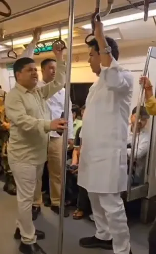 Delhi Minister Kapil Mishra takes metro to work after PM Modi's fuel conservation appeal