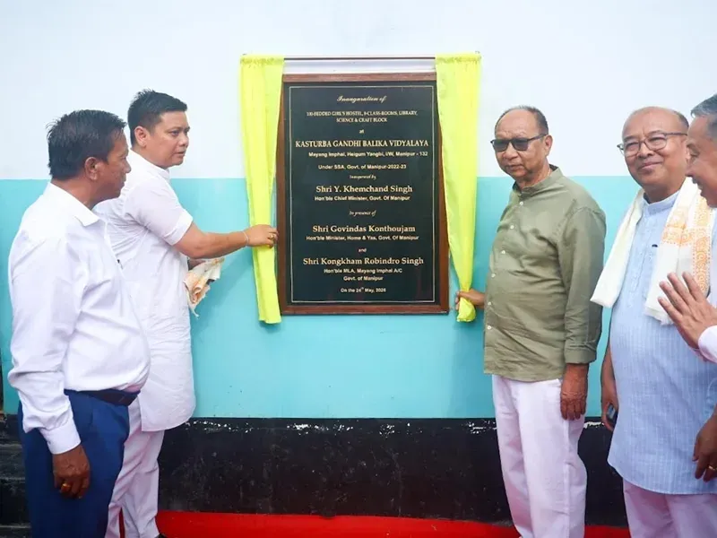 Manipur CM Singh urges unity at Mayang-Imphal sports hall launch