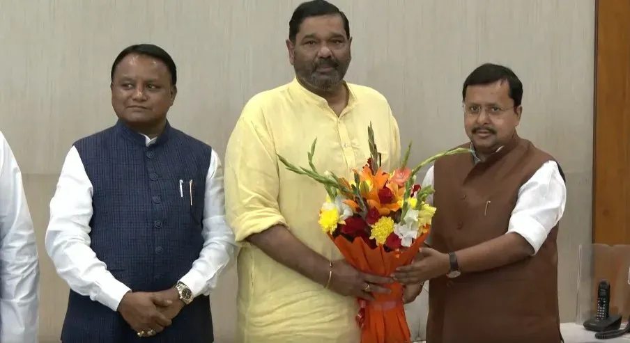 BJD's Debashish Samantaray joins BJP, meets party president Nitin Nabin