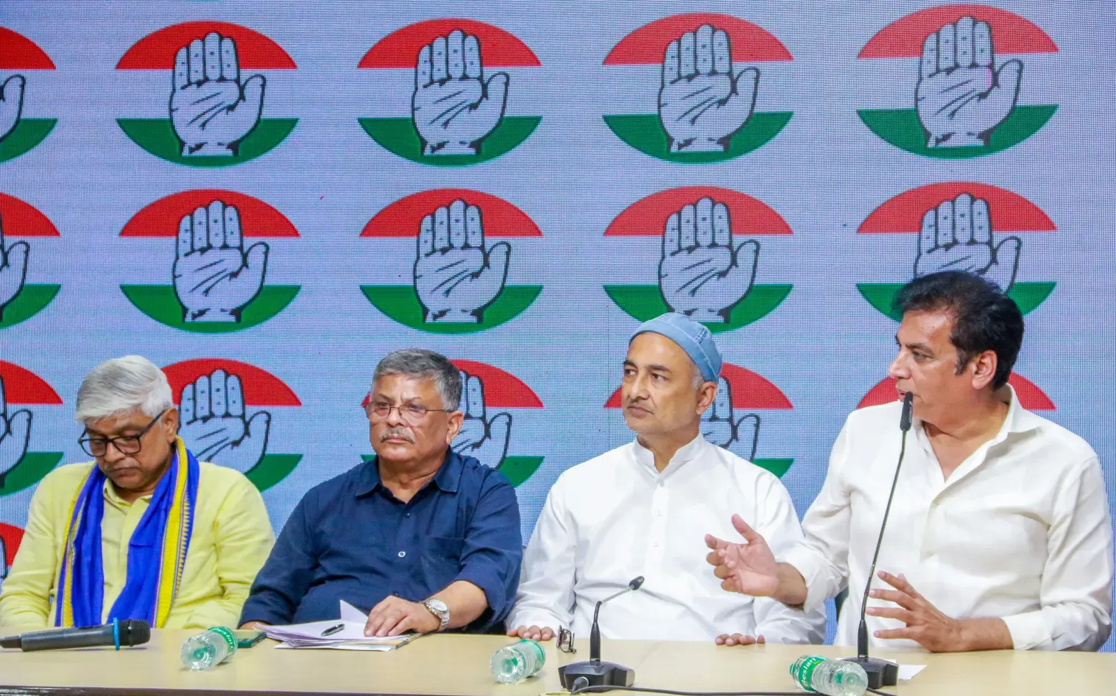 Former DUTA president Aditya Narayan Mishra joins Congress with academicians