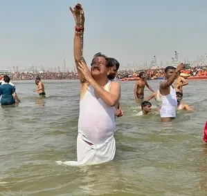 Blessed to Experience the Holy Dip: Union Minister Baghel Acknowledges ISKCON & Adani Group's Contributions