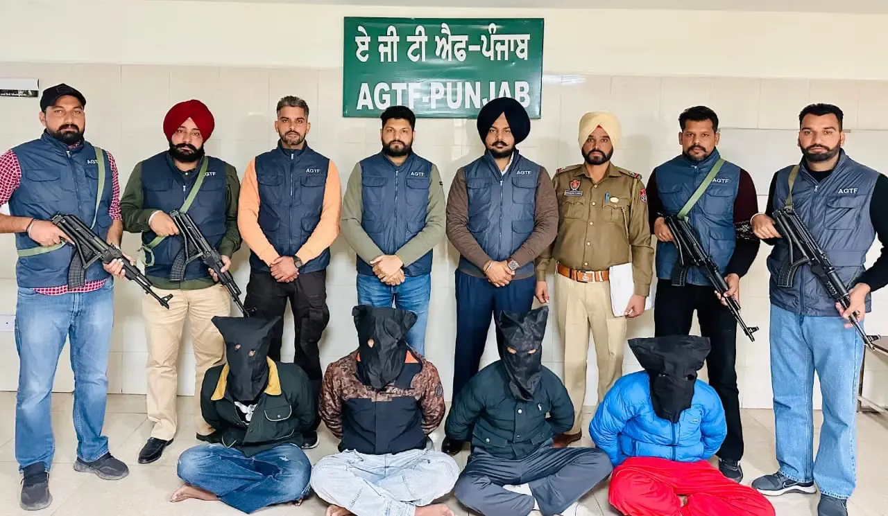 Four Arrested in Punjab Linked to Canada-Based Terrorist Arsh Dalla