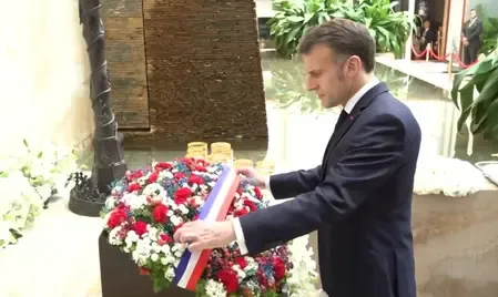 Did French President Macron Honor the Victims of the 2008 Mumbai Terrorist Attacks?