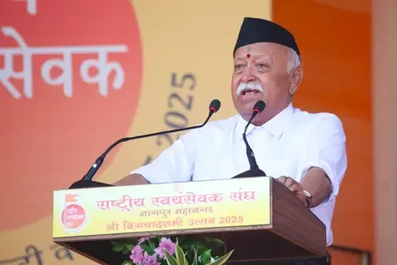 What vision and goals did Mohan Bhagwat outline for RSS?