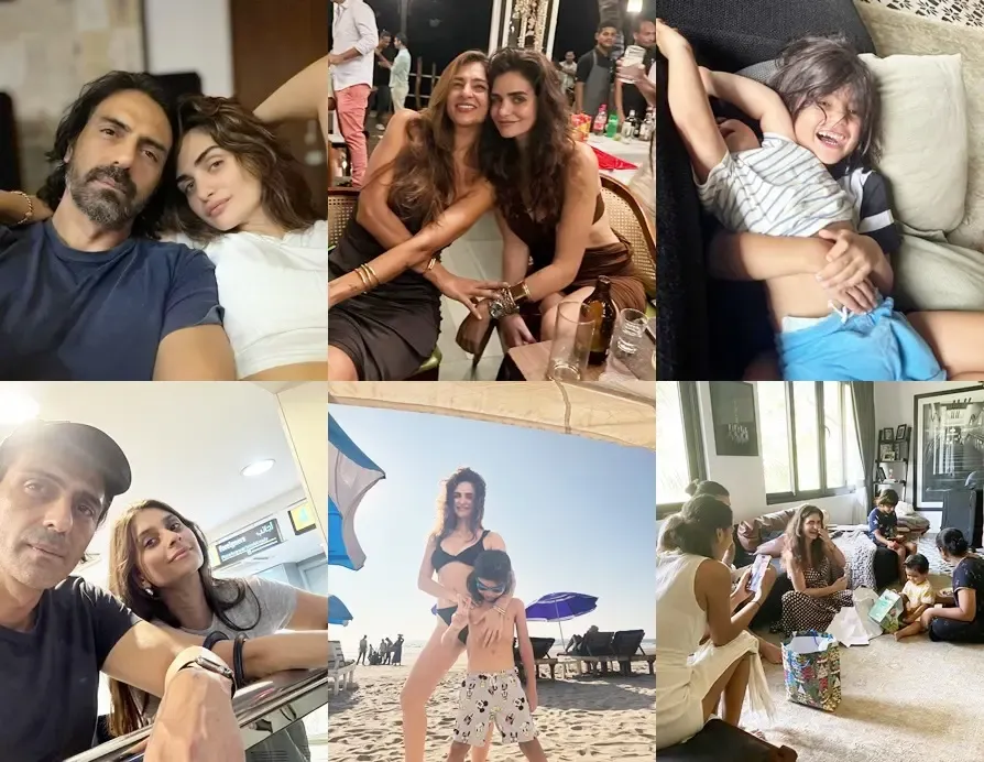 Gabriella Demetriades Captures 'Cherished Moments Amidst the Chaos' with Partner Arjun Rampal