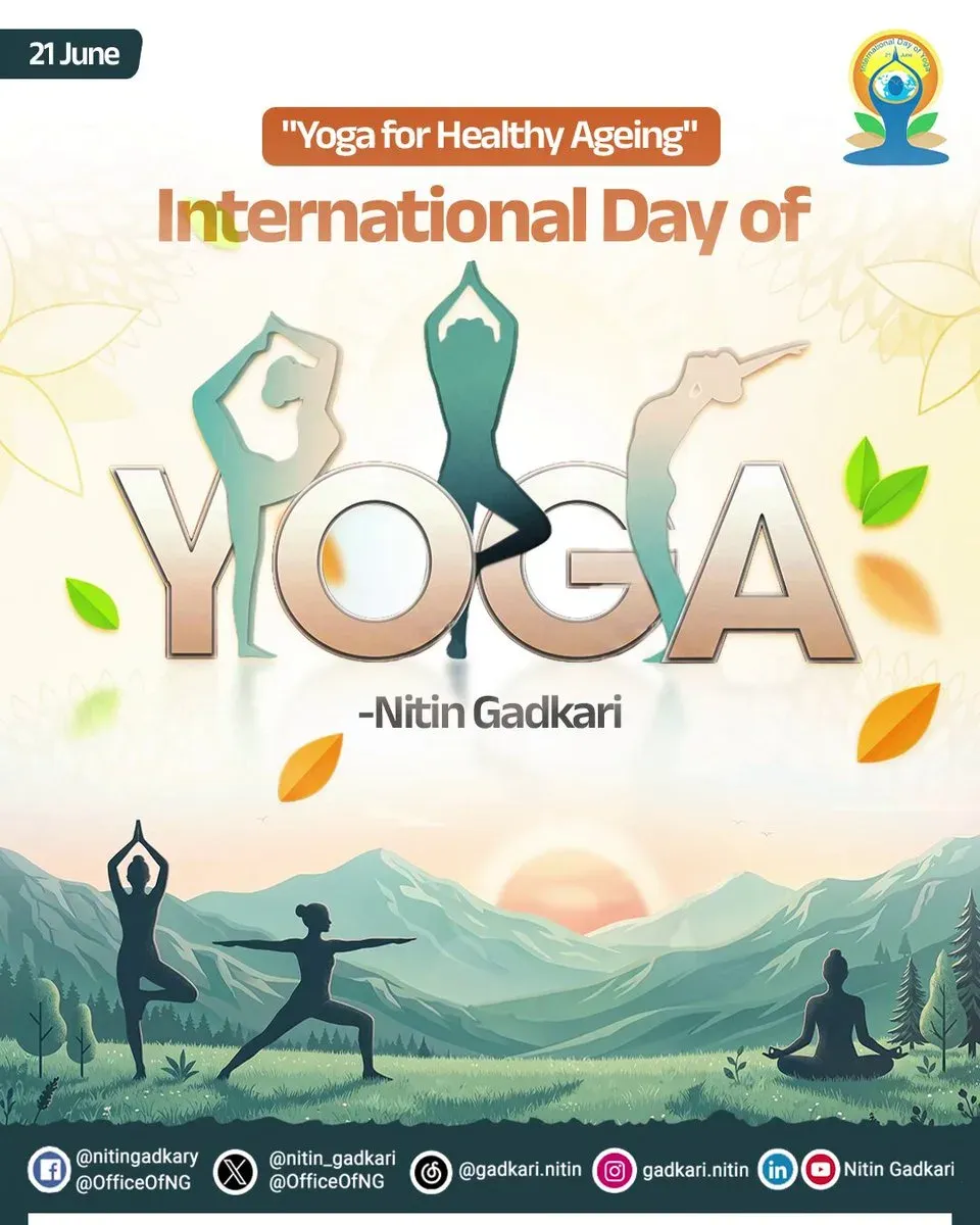 Gadkari Hails Yoga as India's Gift to World on IDY 2026