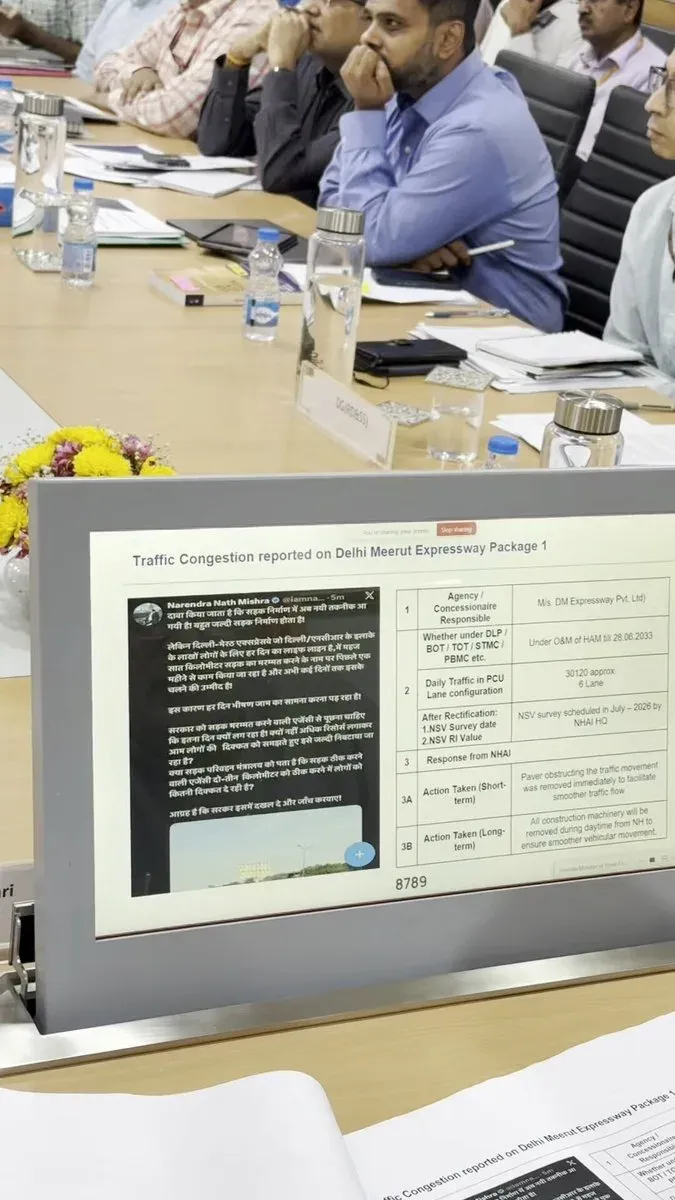 Gadkari Reviews 3,332 Km NH Projects in Delhi & Haryana