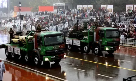 गणतंत्र दिवस परेड: सेना ने किया ‘बैटल एरे’ फॉर्मेट का प्रदर्शन 