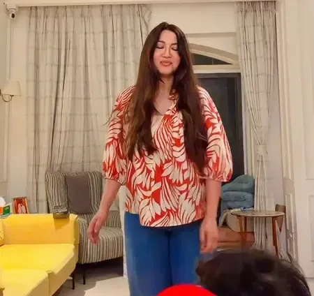 Is Gauahar Khan Joining the 'Teri Dulhan Sajaungi' Trend for Moms?