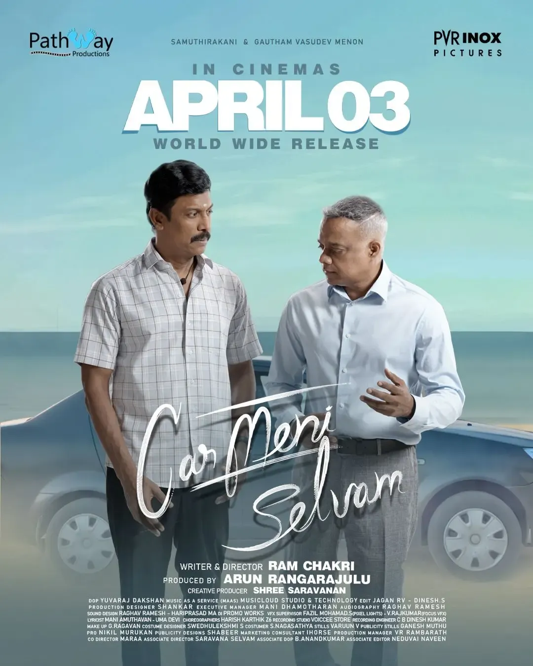 Mark Your Calendars: 'Carmeni Selvam' Starring Gautham Menon and Samuthirakani Releases April 3