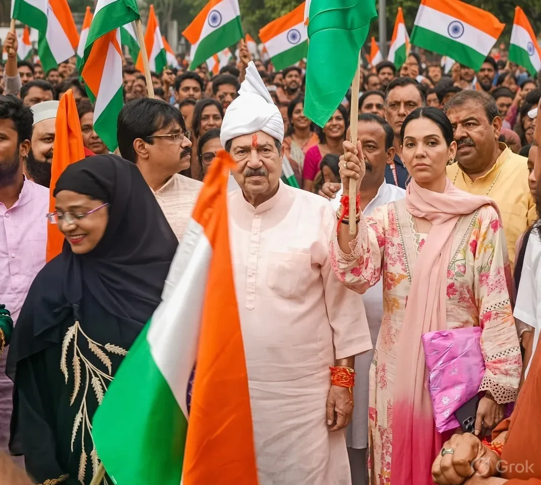 रक्षाबंधन पर MRM का संदेश: डॉ. इंद्रेश कुमार को मुस्लिम बहनों ने बांधी राखी, तिरंगा यात्रा से जोड़ा एकता का सूत्र